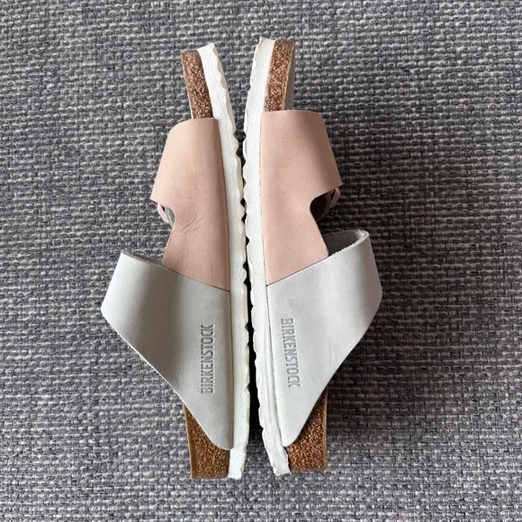 Birkenstock Arizona Split Colorblock Sandals Mineral/Rose Size 39 - Picture 5 of 11